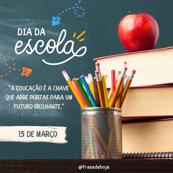 "A educação é a chave que abre portas para um futuro brilhante."