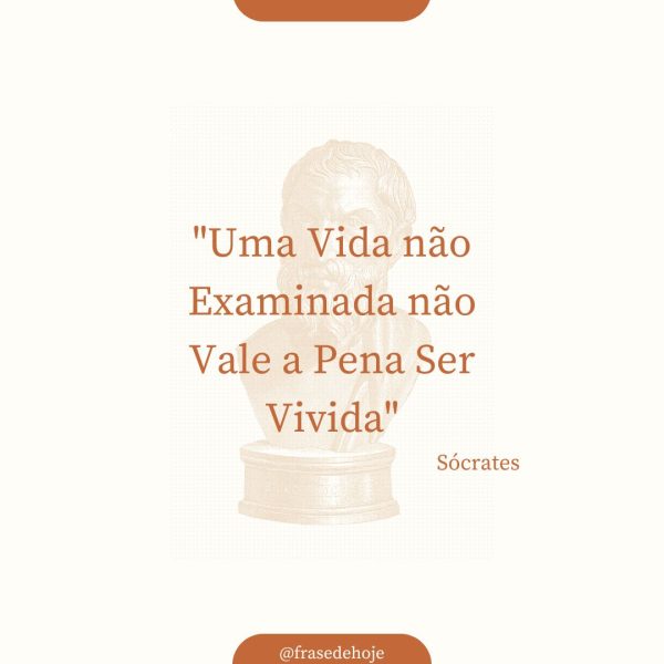 "Uma Vida não Examinada não Vale a Pena Ser Vivida": imagem do busto de Sócrates