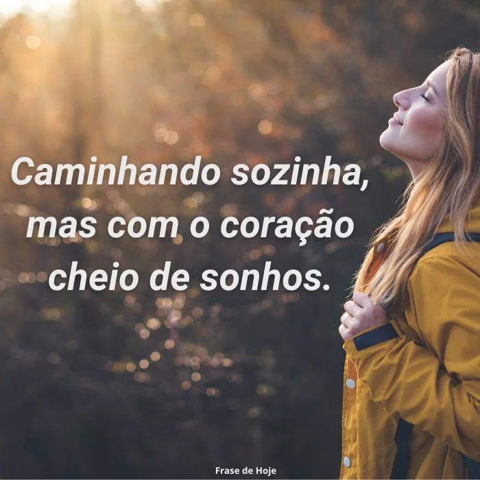 Encontrando a Paz Interior - Frases para foto sozinha