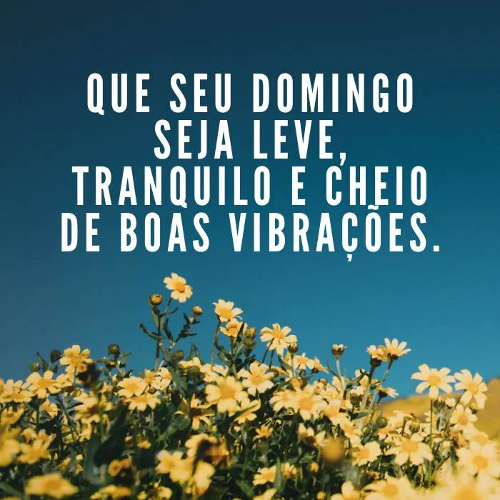 frase de domingo abençoado