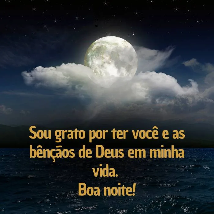 Frases de Agradecimento e Fé - mensagens de boa noite