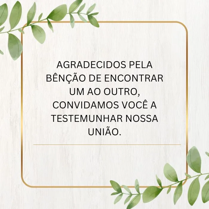 Frases Inspiradoras e Espirituais - frases para convite de casamento